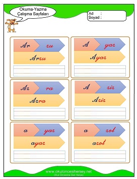 z sesi Çalışma Sayfaları